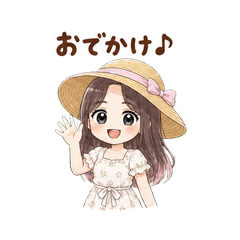 夏の毎日スタンプ 女性編 2