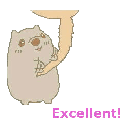 Wombat sticker (English)