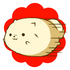 飛ぶ　ポメたん　もふもふポメラニアン