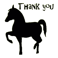 ホースシルエット