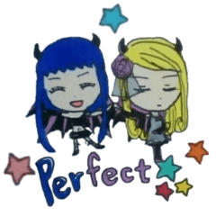 悪魔ガールズステッカー -mini-