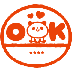 カスタム♡ぱんだはんこ