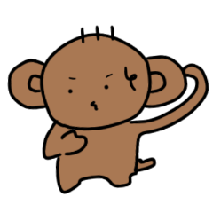 多くを語らないサル