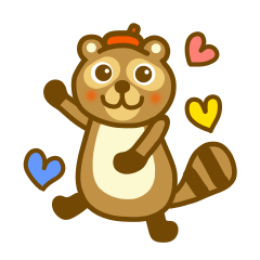 毎日タヌキさんスタンプ