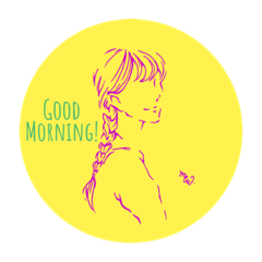 女の子スタンプ。 @mew.