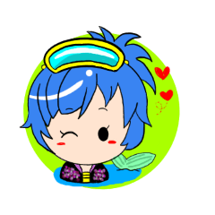 猫耳パーカー女子の日常『夏』スタンプ