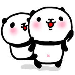 いつも一緒なかよしパンダ