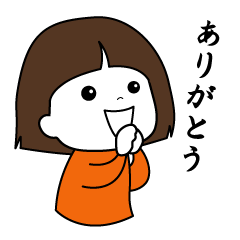 【修正版】脱力系女子のスタンプ 第一弾