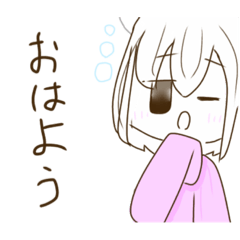 こころ、猫丸、にゃんころのスタンプ