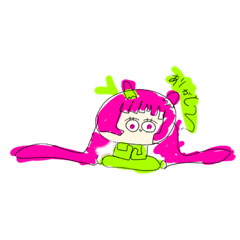 落書きいちごミルク