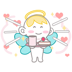 動くハート天使