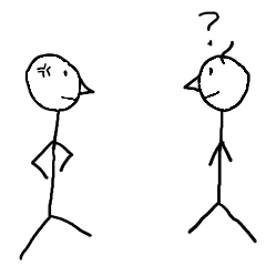 シュールな棒人間君