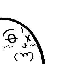 [りがお絵]あせり顔