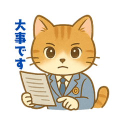 ねこ課長の日常スタンプ