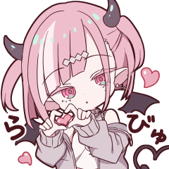 ダウナーな悪魔ちゃんスタンプ