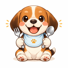 4ランチタイムのビーグル