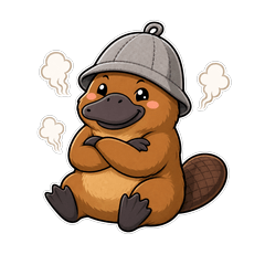 サウナに現れたカモノハシ