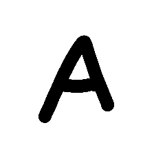 手書きアルファベット&数字