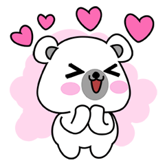 ふわふわホッキョクグマの雪だるま