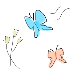 ふわふわちょうちょ