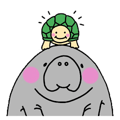 マナティーの敬語スタンプ