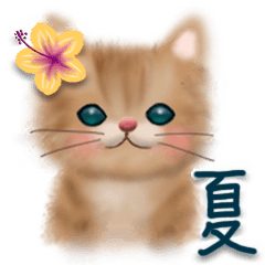 天気&夏の♡でか文字スタンプ