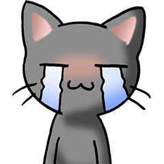 猫ねこにゃんこ　その2（黒）驚怒哀楽