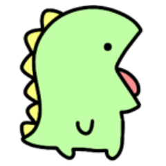 一生やる気が出ない。シュールなミニ恐竜