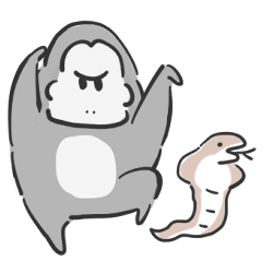 シンプル ごりら 文字なし