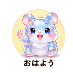 ぷるぷるハムスターカレシ 恋人スタンプ