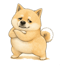 ゴロツキ柴犬のゆるスタンプ
