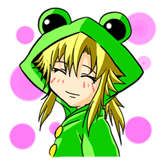 カエル（帰る）ちゃんスタンプ