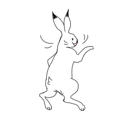 いろいろ鳥獣戯画 ウサギオンリー