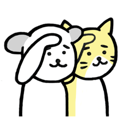 イヌとネコの軽い返信