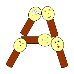 マッチ棒でＡＢＣ