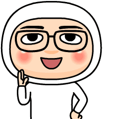 白タイツ06号★アバタースタンプ+メガネ