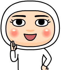 白タイツ03号★アバタースタンプ+まつげ