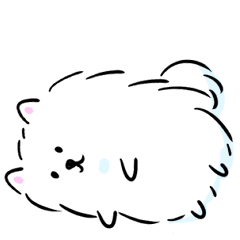 シンプル サモエド 文字なし