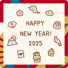 ゆるい年賀状（手書き）