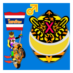 Moto Race Rainbow-colored Riders 8 @04