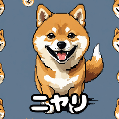 表情いろいろ柴犬スタンプ40