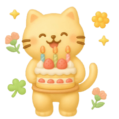 動くぷっくりかわいい動物スタンプ