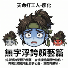働く人々- リョウカ：顔芸と誇張表現