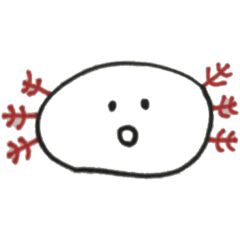 落書きウーパールーパー