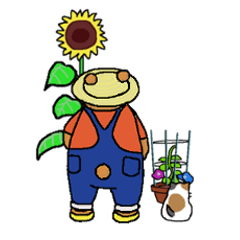 夏と　くまと　ねこと