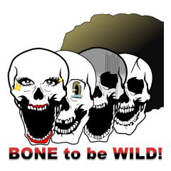 骨社会でドクロのコスプレbone to be wild!