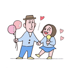 ほんわか仲良しカップル