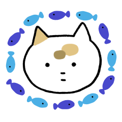 今日もミケネコ。