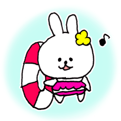 夏のウサギたち