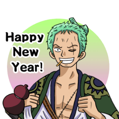 ワノ国編のお正月スタンプ ONE PIECE